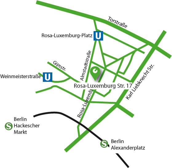 Anfahrt intrestik Luxenburg Straße